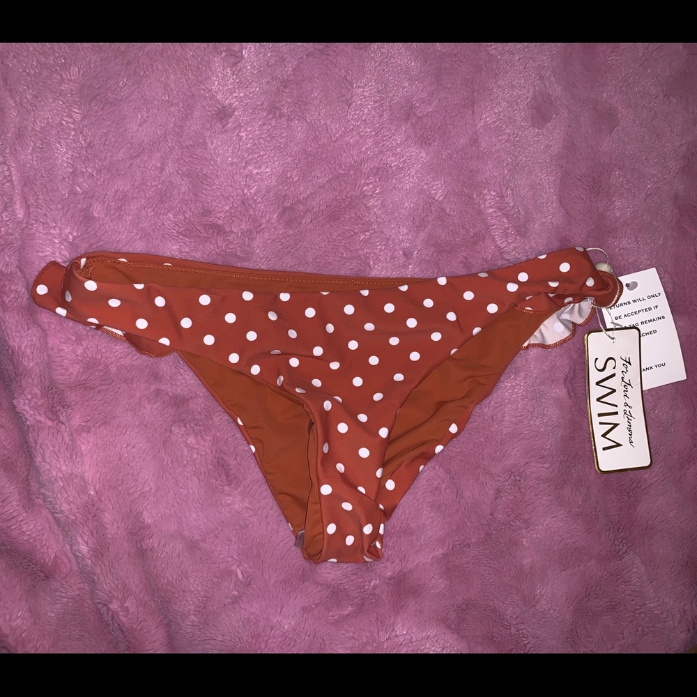 FLAL Tropicana Ruffle Bikini Bottoms (Size Small)